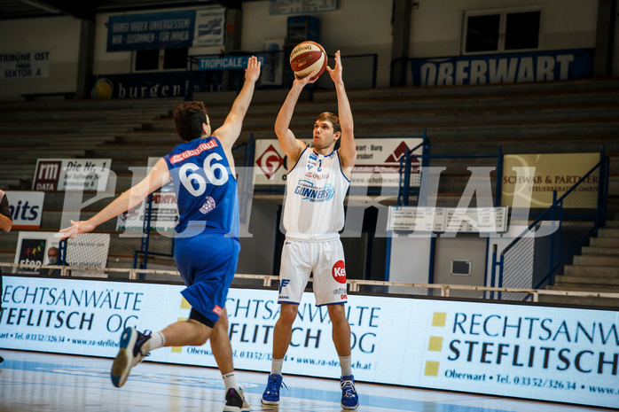 Basketball, bet-at-home Basketball Superliga 2020/21, Grunddurchgang, 11. Runde, Oberwart Gunners, Vienna D.C. Timberwolves, Jonathan Knessl (12)