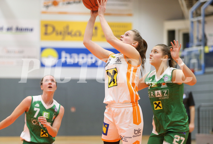 Basketball Damen Superliga 2021/22, Grunddurchgang 10.Runde BK Duchess Klosterneuburg vs. UBI Graz


