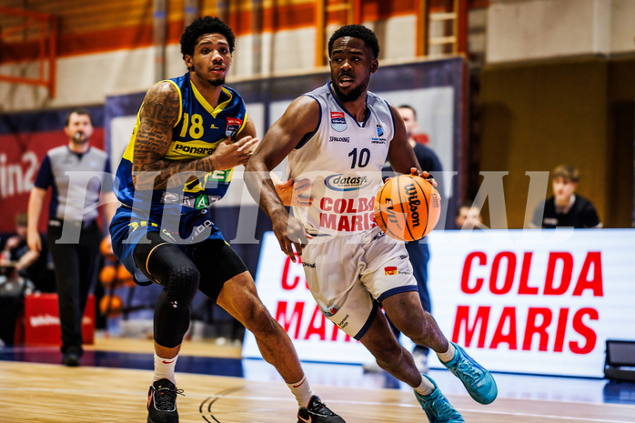 Basketball, win2day Basketball Superliga 2023/224, Grunddurchgang Runde 21, BBC Nord Dragonz, UBSC Graz, Austen Awosika (10)