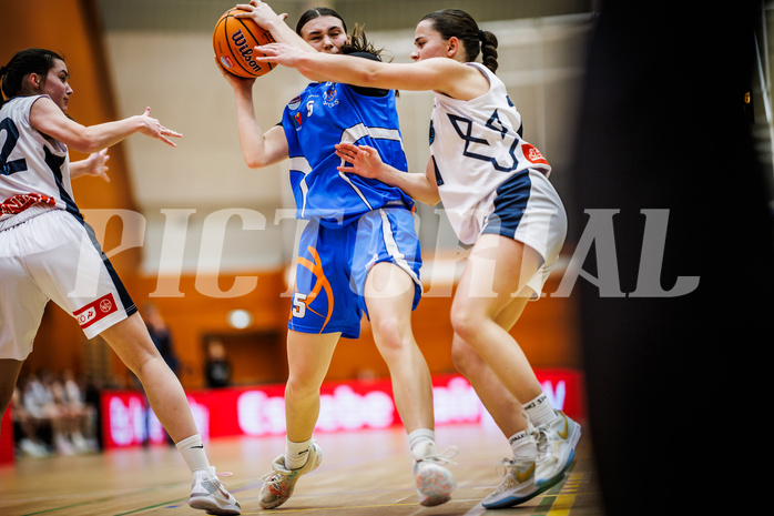 Basketball, Win2Day Basketball Damen Superliga 2024/25, Supercup 5. Runde, Vienna Timberwolves, DBB Wels, Emma-Fee Stockinger (5)