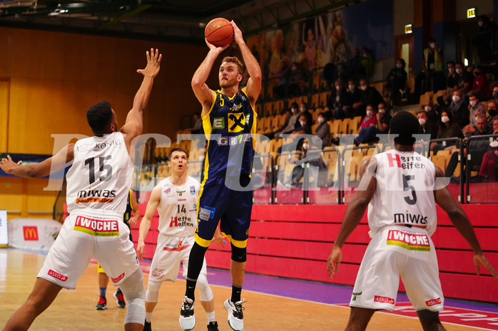 Basketball Superliga 2021/22, Grunddurchgang 6. Runde, Kapfenberg Bulls vs. UBSC Graz


