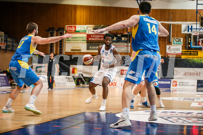 Basketball, bet-at-home Basketball Superliga 2020/21, Platzierungsrunde, 8. Runde, Oberwart Gunners, SKN St. Pölten, Quincy Diggs (13)