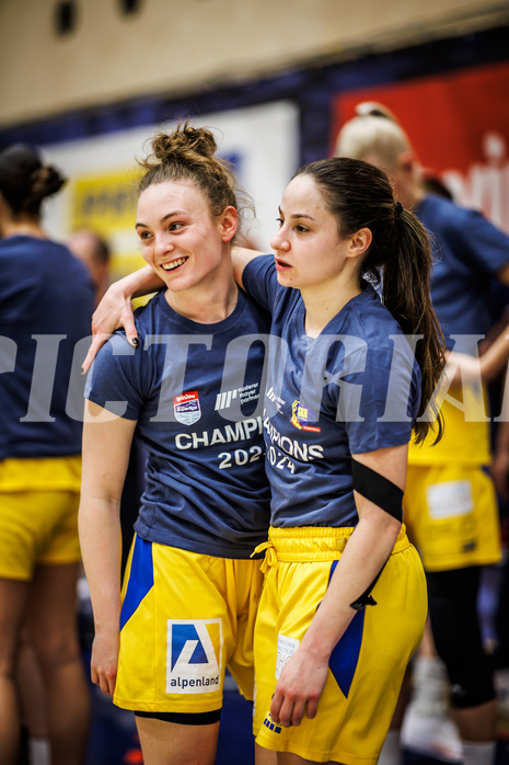 Basketball, Win2Day Basketball Damen Superliga 2023/24, Playoff, Finale Spiel 3, SKN St. Pölten, UBI Graz, 