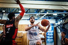 Basketball, bet-at-home Basketball Superliga 2021/22, Grunddurchgang Runde 4, Oberwart Gunners, BC GGMT Vienna, Ioannis Chatzinikolas (11)