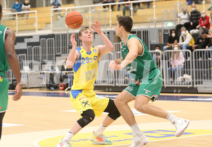 Basketball Superliga 2021/22, Grunddurchgang 9.Runde SKN St.Pölten vs. Kpafenberg Bulls