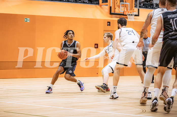 Basketball, Basketball Zweite Liga 2022/23, Grunddurchgang 12.Runde, Basket Flames, Vienna United, Obinna Anthony Ndukwe (5)