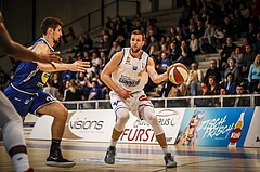 Basketball, ABL 2018/19, Grunddurchgang 17.Runde, Oberwart Gunners, Gmunden Swans, Andrius Mikutis (5)