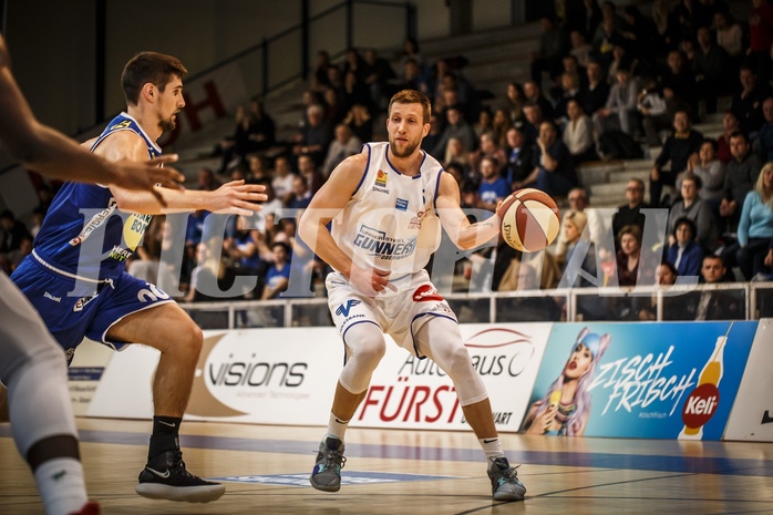 Basketball, ABL 2018/19, Grunddurchgang 17.Runde, Oberwart Gunners, Gmunden Swans, Andrius Mikutis (5)