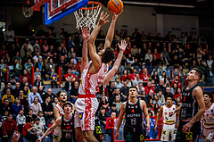 Basketball, Win2Day Superliga 2024/25, Grunddurchgang 15.Runde, Traiskirchen Lions, Fuerstenfeld Panthers, Obinna Anthony Ndukwe (2)