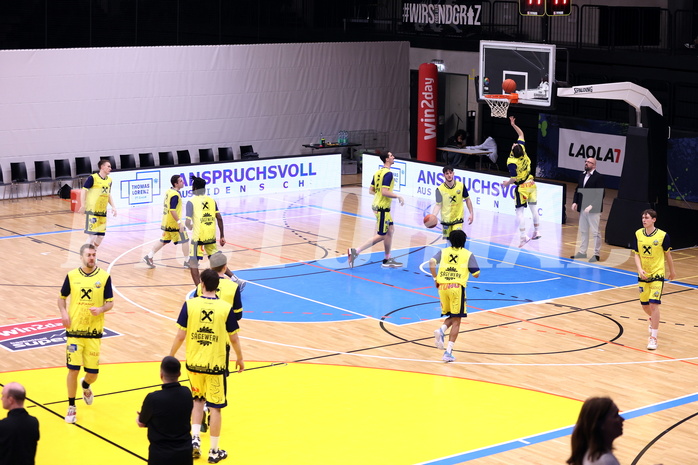 10.04.2023, Graz, Raiffeisen Sportpark Graz, Basketball Superliga 2022/23, 9. Qualifikationsrunde, UBSC Raiffeisen Graz vs. COLDAMARIS BBC Nord Dragonz