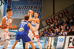 Basketball, Admiral Basketball Superliga 2019/20, Platzierungsrunde 3.Runde, Oberwart Gunners, Gmunden Swans, Andrius Mikutis (5)