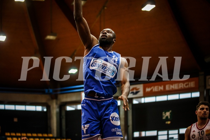 Basketball, ABL 2018/19, Grunddurchgang 30.Runde, BC Vienna, Oberwart Gunners, Christopher Tawiah (14) Basketball, ABL 2018/19, Grunddurchgang 30.Runde, BC Vienna, Oberwart Gunners, Christopher Tawiah (14)