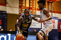 Basketball, win2day Basketball Superliga 2024/25, Grunddurchgang Runde 18, BBC Nord Dragonz, Gmunden Swans, Devon Cooper (1)