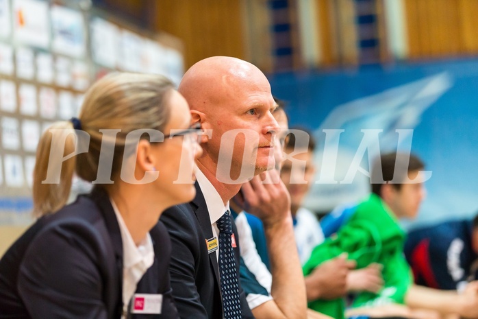 Basketball, ABL 2017/18, Grunddurchgang 15.Runde, Oberwart Gunners, Kapfenberg Bulls, Mike COFFIN (Headcoach)