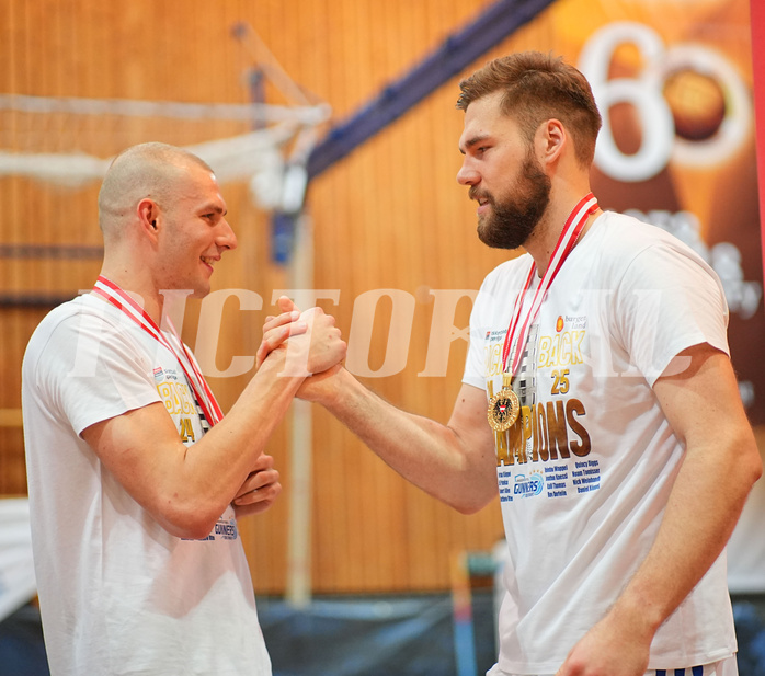 Basketball, Basketball Superliga 2024/25, Playoffs, Finale Spiel 1, Oberwart Gunners vs. BBC Nord Dragonz