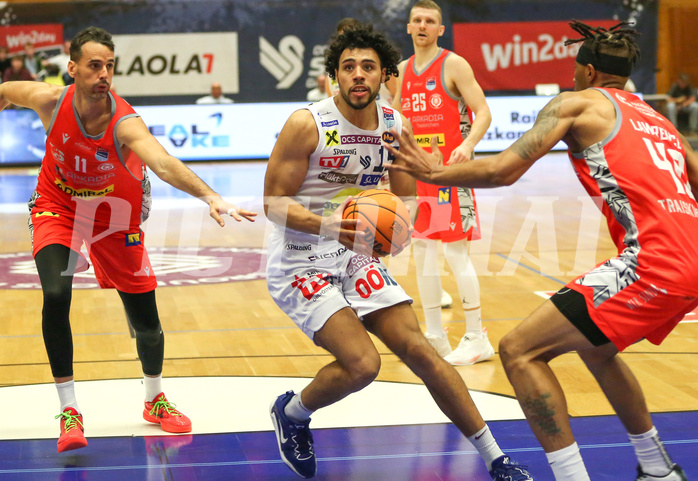 Basketball Superliga 2023/24, 7.Plazierungsrunde Gmunden Swans vs. Traisirchen Lions


