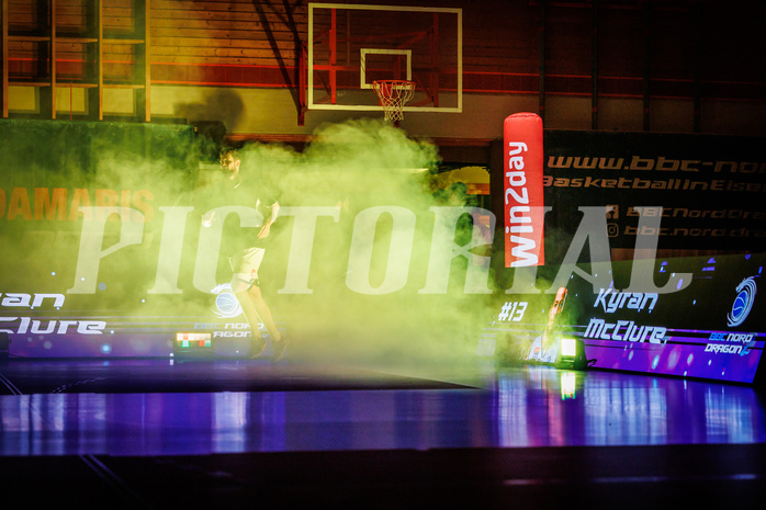 Basketball, win2day Basketball Superliga 2022/23, Grunddurchgang Runde 18, BBC Nord Dragonz, Vienna DC Timberwolves, Nicolas Scott Allen (15)