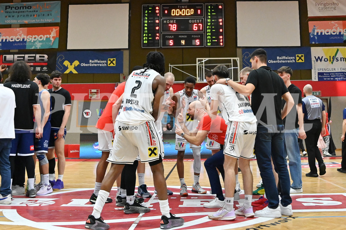Basketball Superliga 2024/25, Playoff, Viertelfinale Spiel 3, Flyers Wels vs BBC Nord Dragonz,

