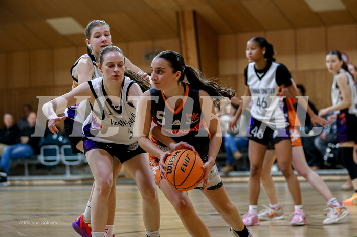 16.02.2025 Österreichischer Basketballverband 2024/25, SLWU16 Vienna United vs Basket Duchess