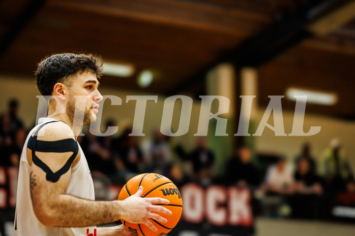 Basketball, Basketball Zweite Liga 2023/24, Viertelfinale Spiel 2, Mattersburg Rocks, Kufstein Towers, Julian Alper (10)