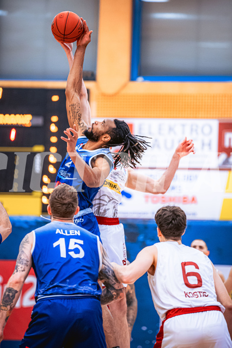 Basketball, Win2Day Superliga 2022/23, 6. Qualifikationsrunde, Traiskirchen Lions, BBC Nord Dragonz, Aristide Boya (24)