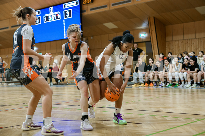 22.02.2025 Österreichischer Basketballverband 2024/25, SLWU19 Basket Flames UNION vs Basket Duchess