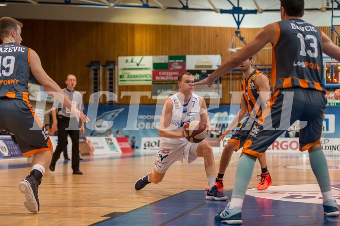 Basketball, ABL 2017/18, Grunddurchgang 17.Runde, Oberwart Gunners, Klosterneuburg Dukes, Sebastian Käferle (7)
