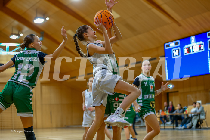 07.12.2024 Österreichischer Basketballverband 2024/25, SLWU14, Basket Flames UNION vs. UBI Graz


