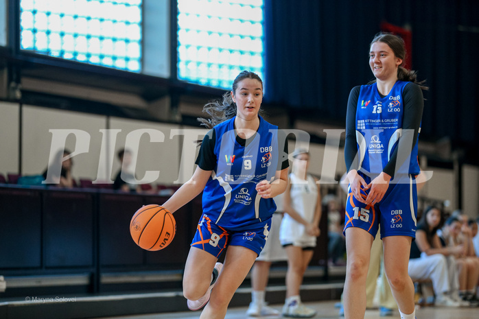 27.04.2025 Österreichischer Basketballverband 2024/25, SLWU16 VF Basket Flames UNION vs. DBB  Basketgirls Wels