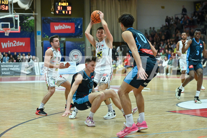 Basketball, Superliga 2023/24, Grunddurchgang 22. Runde, Flyers Wels vs. Vienna Timberwolves,
