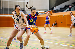 Basketball, Win2Day Basketball Damen Superliga 2024/25, Grunddurchgang 10.Runde, Vienna Timberwolves, UBSC DBBC Graz, Larissa Serban (31), Christina Köppel (28)