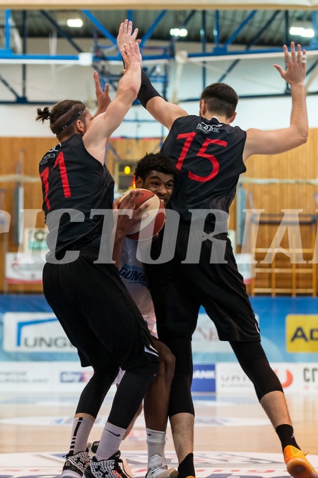 Basketball, ABL 2017/18, Grunddurchgang 3.Runde, Oberwart Gunners, Flyers Wels, Gregg Denzel (9)