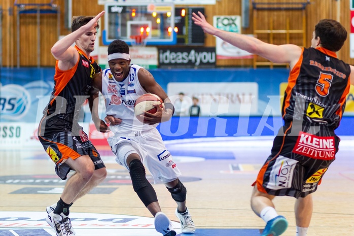 Basketball ABL 2015/16 Grunddurchgang 17.Runde Oberwart Gunners vs. Fürstenfeld Panthers 