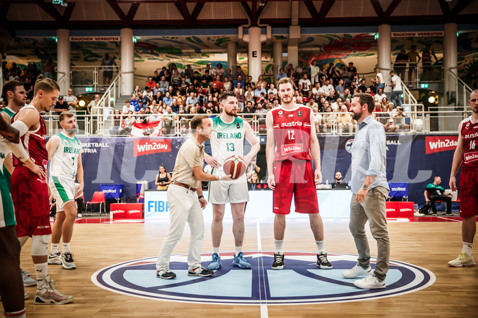 Basketball, FIBA EuroBasket 2025 Qualifiers , , AUSTRIA, IRELAND, Ehrenaufwurf