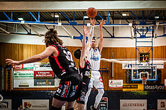 Basketball, bet-at-home Basketball Superliga 2021/22, Grunddurchgang Runde 9, Oberwart Gunners, Flyers Wels, Jonathan Knessl (12)