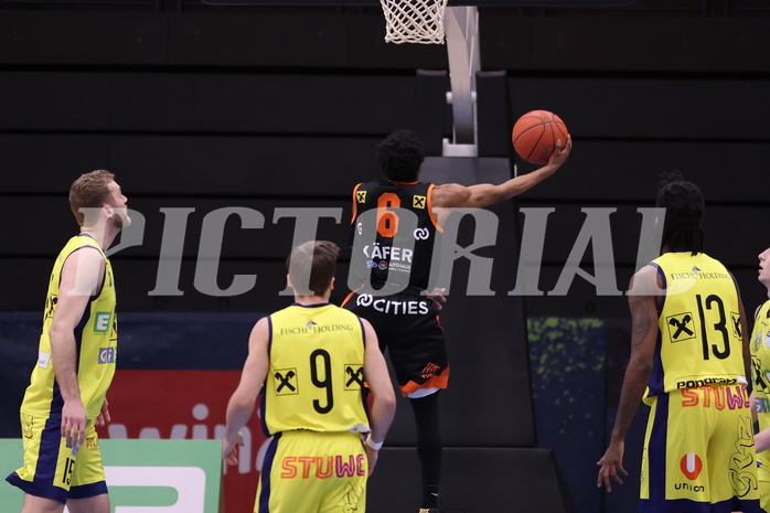 01.04.2023, Graz, Raiffeisen Sportpark Graz, Basketball Superliga 2022/23, 7. Qualifikationsrunde, UBSC Raiffeisen Graz vs. CITIES Panthers Fürstenfeld 