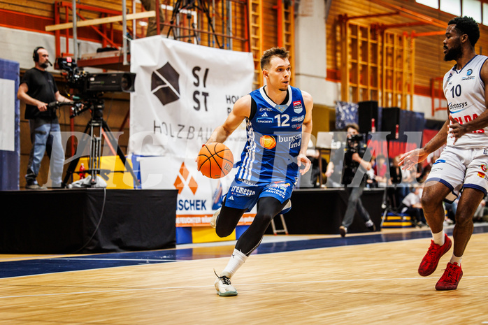 Basketball, win2day Basketball Superliga 2024/25, Playoffs Finale 2. Spiel
, BBC Nord Dragonz, Oberwart Gunners, Jonathan Knessl (12)