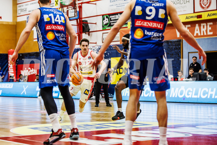 Basketball, Win2Day Superliga 2024/25, 2. Platzierungsrunde, Traiskirchen Lions, Oberwart Gunners, Benedikt Güttl (7)