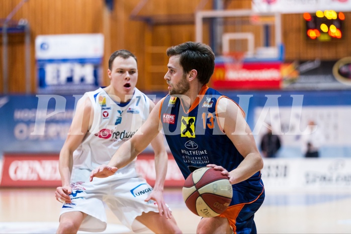 Basketball, ABL 2016/17, Grunddurchgang 17.Runde, Oberwart Gunners, Fürstenfeld Panthers, David Jandl (13), Sebastian Käferle (7)