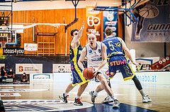 Basketball, bet-at-home Basketball Superliga 2021/22, Grunddurchgang Runde 12, Oberwart Gunners, UBSC Graz, Sebastian Käferle (7)