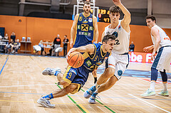 Basketball, Win2Day Superliga 2022/23, Grunddurchgang 2.Runde, Vienna D.C. Timberwolves, UBSC Raiffeisen Graz, Paul Isbetcherian (9), Jakob Lohr (12)