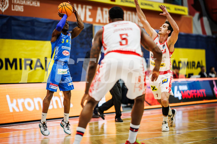 Basketball, Win2Day Superliga 2024/25, Grunddurchgang 4.Runde, Traiskirchen Lions, St. Pölten, Richard Williams Jr. (3)