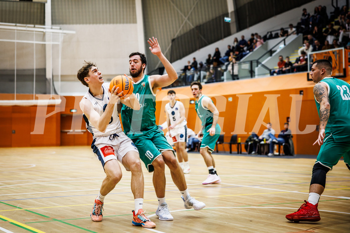 Basketball, Basketball Zweite Liga 2024/25, Grunddurchgang 14.Runde, Vienna Timberwolves, KOS Celovec, Valentin Siegmund (0)