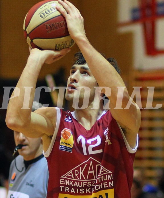 Basketball ABL 2015/16 Grunddurchgang 14.Runde Traiskirchen Lions vs. Gmunden Swans