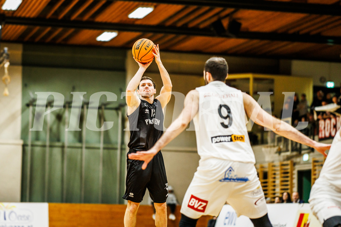 Basketball, Basketball Zweite Liga 2023/24, Grunddurchgang 14.Runde, Mattersburg Rocks, Wörthersee Piraten, Jan-Arne Apschner (12)
