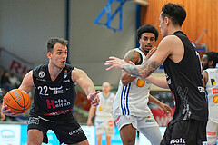 Basketball, Basketball Superliga 2024/25, Playoffs, Viertelfinale Spiel 3, Oberwart Gunners vs. Kapfenberg 