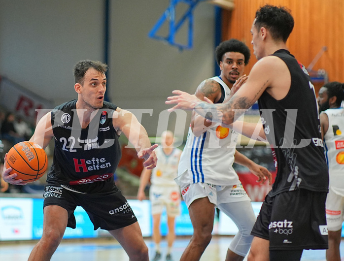 Basketball, Basketball Superliga 2024/25, Playoffs, Viertelfinale Spiel 3, Oberwart Gunners vs. Kapfenberg 