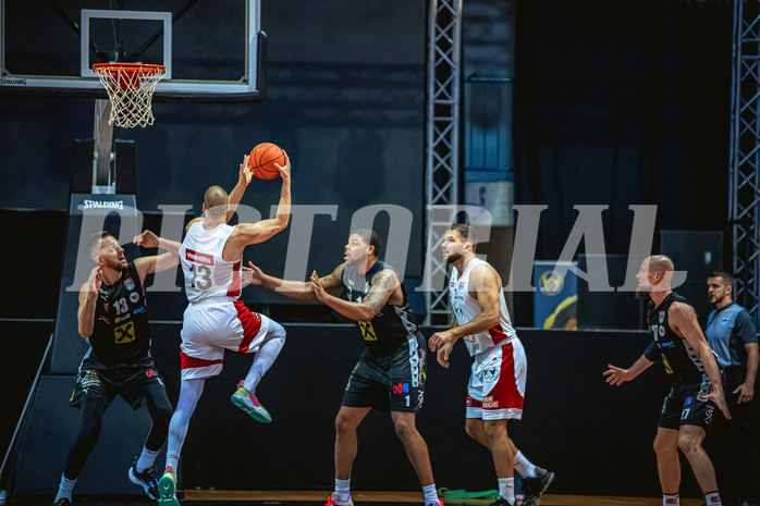 Basketball, Win2Day Superliga 2022/23, Grunddurchgang 5.Runde, BC GGMT Vienna, Raiffeisen Flyers Wels, Stefan Savic (13)