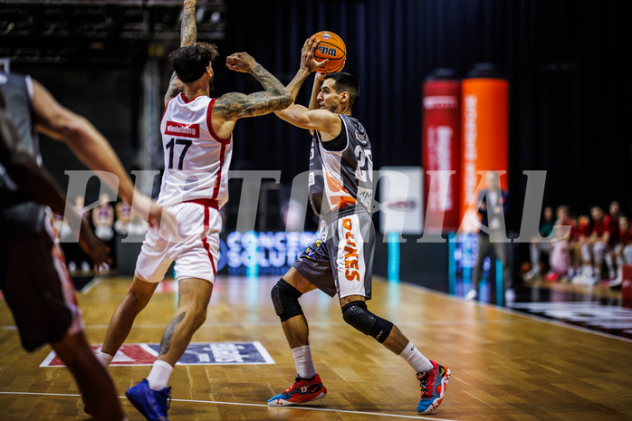 Basketball, Win2Day Superliga 2024/25, Grunddurchgang 7.Runde, BC Vienna, Klosterneuburg Dukes, Ivan Siriscevic (17), Milos Vranes (26)