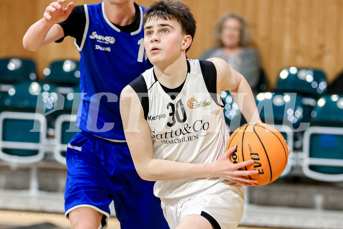 16.02.2025 Österreichischer Basketballverband 2024/25, SLMU16 Basket Flames WAT vs SG Salzkammergut